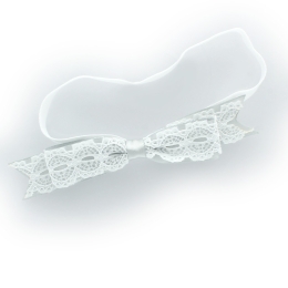 Vintage Satin Lace Bow Baby Headband Pack