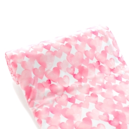 Watercolor Pink Hearts DBP Fabric