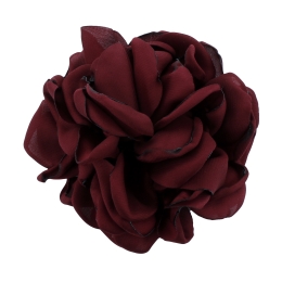 3.25" Open Rose Fabric Flower