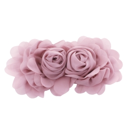 Chiffon Double Rosette Cluster Bow