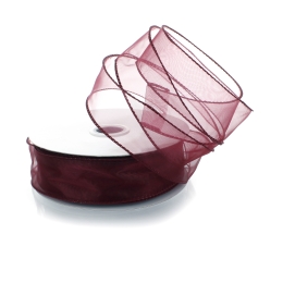 1.5" Wired Sheer Organza Ribbon