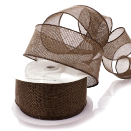 2.5" Wired Burlap Ribbon