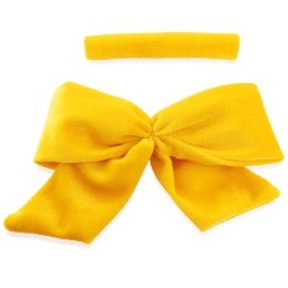 5" Velvet Tied Bow DIY