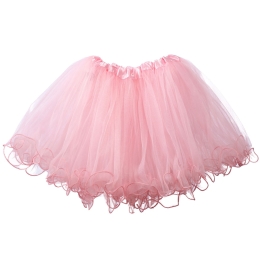 Little Girls Tutu Ruffle Edge 3-Layer (6 mo. - 3T)