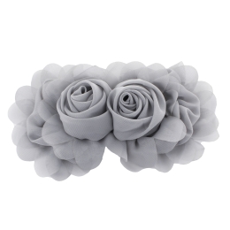 Chiffon Double Rosette Cluster Bow