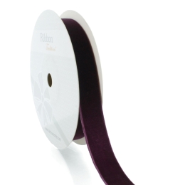 Rustic Plum Velvet Ribbon