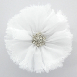 Chiffon Jewel Ballerina Hair Flower