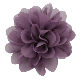 4" Chiffon Rounded Petals Fabric Flower
