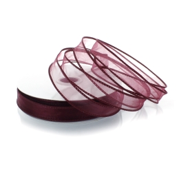 7/8" Wired Sheer Organza Ribbon