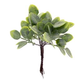 Succulent Leaf Greenery Picks Bundle 12pcs