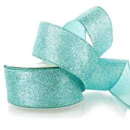 2.5" Wired Glitter Ribbon