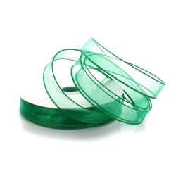 7/8" Wired Sheer Organza Ribbon