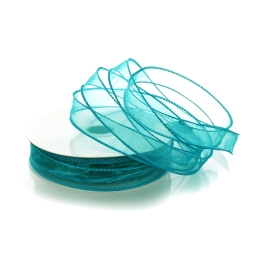 7/8" Wired Sheer Organza Ribbon