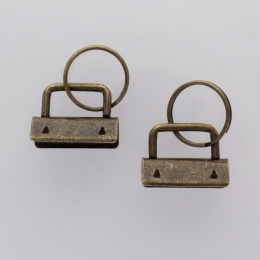 1.25" Key Fob Clasp Antique Bronze