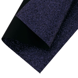 Medium Glitter Fabric Sheet Navy