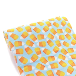 Retro Candy Corn Mineral Blue DBP Fabric