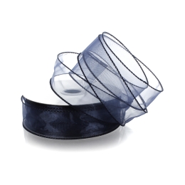 1.5" Wired Sheer Organza Ribbon