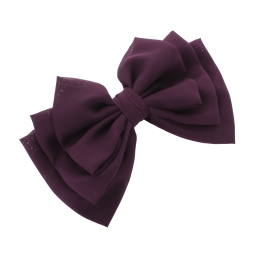 Cascading Chiffon Fabric Hair-Bow Pack - 6pc