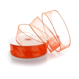 1.5" Wired Sheer Organza Ribbon