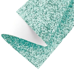 Chunky Glitter Canvas Sheets Seafoam