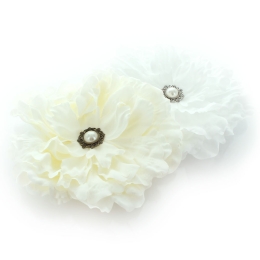 6" Jewel Peony Hair Flower