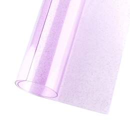 Glitter Transparent Jelly Sheets Light Lavender