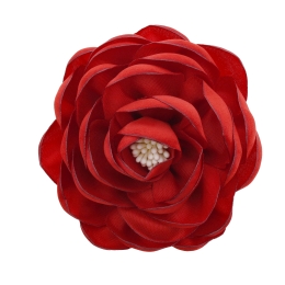 3.25" Open Ranunculus Fabric Flower