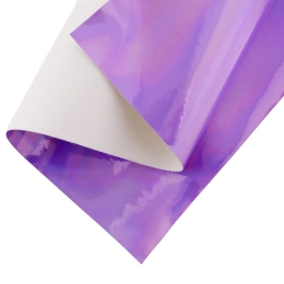 High Gloss Mirror Jelly Felt Sheets Light Lavender Holographic