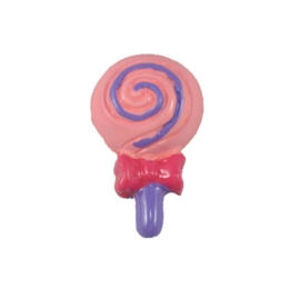 Pink/Lavender Lollipop Flatback Craft Embellishment