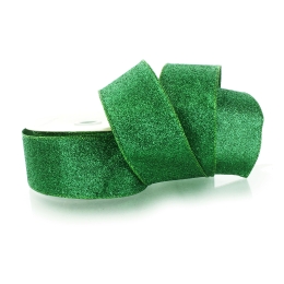 2.5" Wired Glitter Ribbon