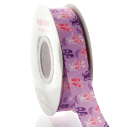 7/8" Lavender/Pink Ballet Shoes Grosgrain Ribbon