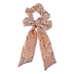 Printed Long Tail Bow Hair Scrunchie 6pcs