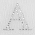 HotFix Iron On Rhinestone Transfer Alphabet Monogram Engraved - 1.5"