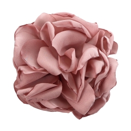 3.25" Open Rose Fabric Flower