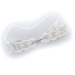 Vintage Satin Lace Bow Baby Headband Pack