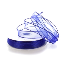 7/8" Wired Sheer Organza Ribbon