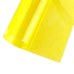 Glitter Transparent Jelly Sheets Lemon Yellow