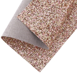 Chunky Glitter Canvas Sheets Gold - Rose Gold