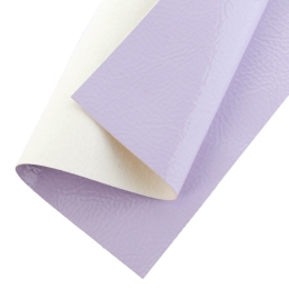 High Gloss Vinyl Textured Faux Leather Sheets Dusty Lilac