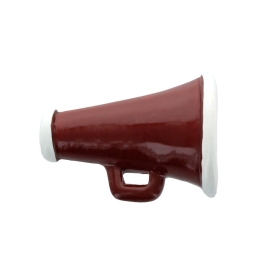 Maroon Cheer Megaphone Flatback Craft Embellishment