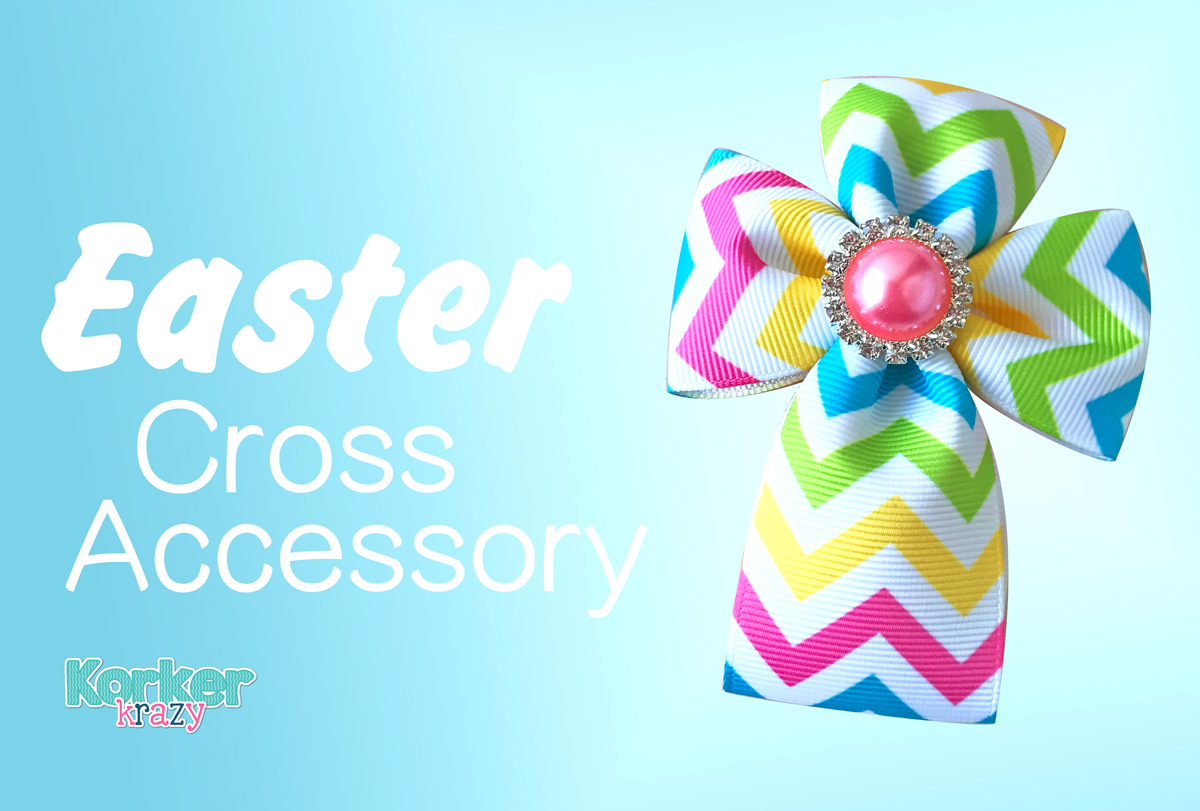 craft Easter ribbon cross embellishment