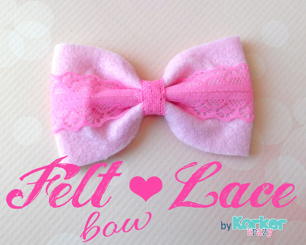 diy felt lace hair-bow tutorial