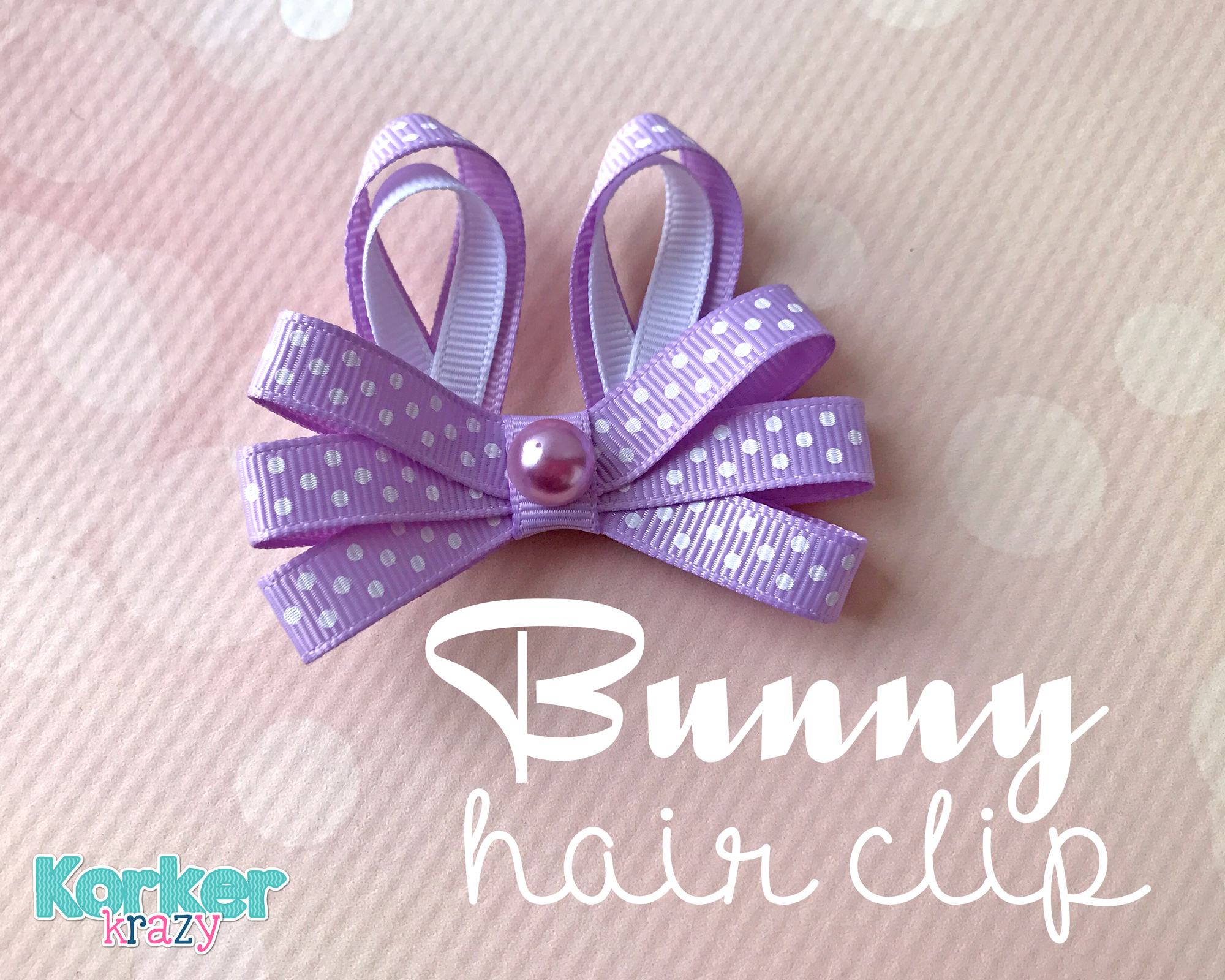 DIY Easter Bunny Hair Clip Tutuorial